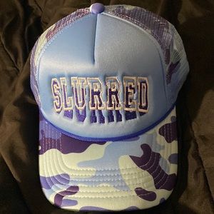 Slurred trucker hat
